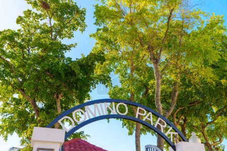 Domino Park Miami Calle Ocho sign
