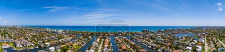 Aerial panorama Delray Beach Florida