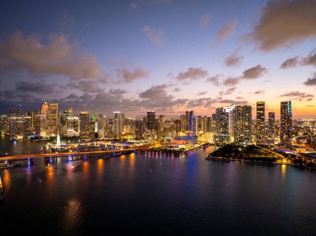 Photo for Best Miami sunset of the year - Royalty Free Image