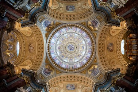 Photo for Interior detail of Budapest St. stephen's basilica, Budapest, Hungary - 11. August 2023. - Royalty Free Image