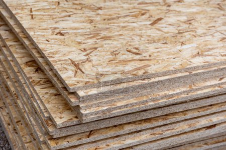 Détail de la planche texturée en bois OSB
