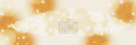 Photo for Beautiful sparkly blurred gold toned glitter bokeh banner perfect for New Years Day or Christmas. - Royalty Free Image