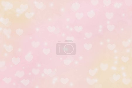 Photo for Beautiful bright blurred pink and gold pastel Valentines Day abstract bokeh background. - Royalty Free Image