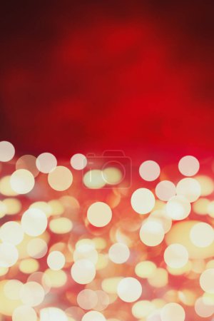 Photo for Beautiful abstract retro blurred red and gold bokeh lights background perfect for Valentines Day or Christmas. - Royalty Free Image