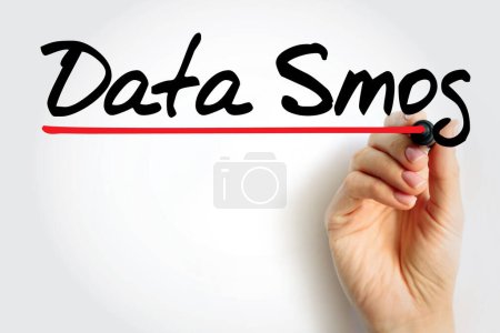 Photo for Data Smog - overwhelming amount of data and information obtained through an internet search, text concept background - Royalty Free Image