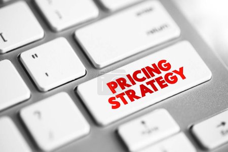 Pricing Strategy Textkonzept Taste auf der Tastatur für Präsentationen und Berichte