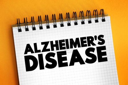 Photo for Alzheimer's Disease is a neurodegenerative disease that usually starts slowly and progressively worsens, text concept background - Royalty Free Image
