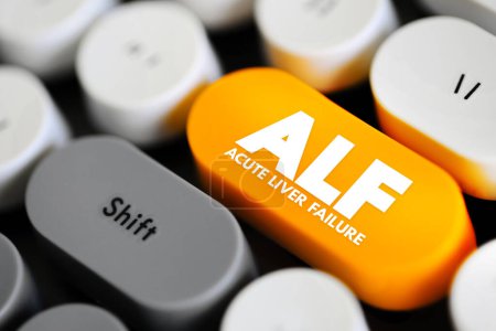 ALF - Akutes Leberversagen ist eine seltene kritische Krankheit mit hoher Sterblichkeit, deren erfolgreiches Management frühzeitige Erkennung erfordert, Texttaste auf der Tastatur