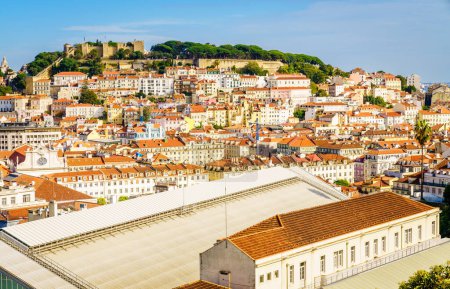 Photo for Scenic viewof Lisbon, Portugal and St. George Castle - Royalty Free Image
