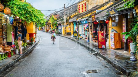 Photo for Hoi An, Vietnam, November 21, 2022: Shopping street in the city of Hoy An in Vietnam - Royalty Free Image