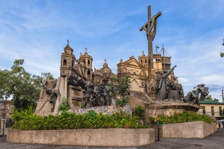 Téléchargez les photos : 1er mai 2023 : Monument du patrimoine de Cebu dans la ville de Cebu, Philippines a été construit par l'artiste local, Eduardo Castrillo. Sa construction a commencé en juillet 1997 et s'est terminée en décembre 2000.. - en image libre de droit