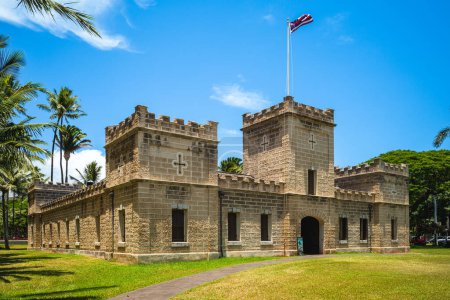 Photo for Hale Koa, aka Iolani Barracks, located at Honolulu, Oahu, Hawaii - Royalty Free Image