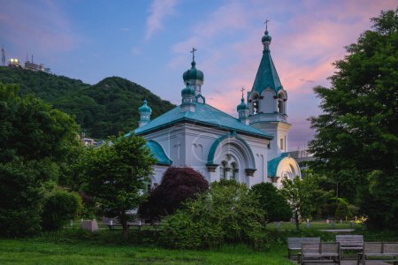 Téléchargez les photos : Église orthodoxe Hakodate à Hakodate, Hokkaido, Japon - en image libre de droit