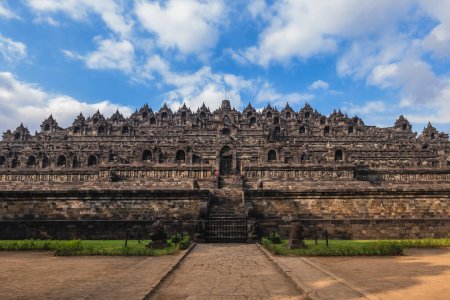 Photo for Borobudur or Barabudur, a Mahayana Buddhist temple in Magelang Regency, Java, Indonesia - Royalty Free Image