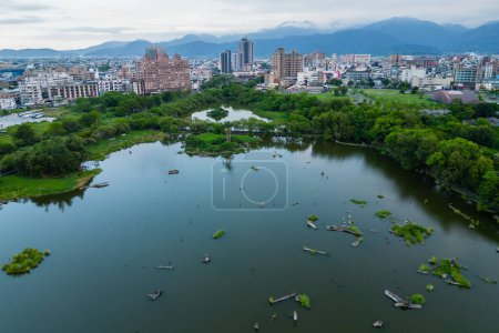 Photo for Timber pond of Luodong Forestry Culture Park in Yilan, Taiwan - Royalty Free Image