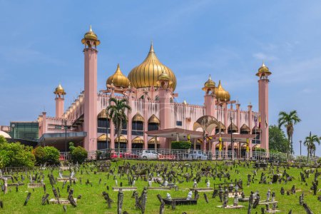 Photo for Bandaraya Kuching Mosque located in Kuching city, Sarawak, Borneo, East Malaysia - Royalty Free Image