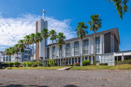 Téléchargez les photos : Cathédrale St Thomas, diocèse anglican de Kuching, située à Kuching, Sarawak, Malaisie - en image libre de droit