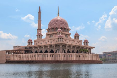 Photo for Masjid Putra at Dataran Putra in Putrajaya city, malaysia - Royalty Free Image