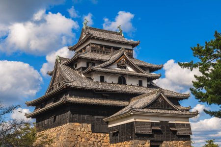 Photo for Main keep of Matsue castle located in Matsue city, Shimane, japan - Royalty Free Image