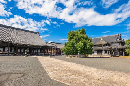 Photo for Amidado and Goeido hall of Nishi Honganji temple located in Kyoto, Kansai, Japan - Royalty Free Image