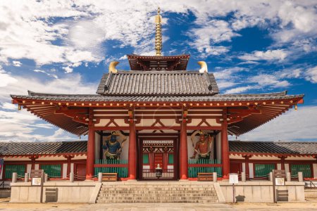 Photo for Shitenno ji, aka Arahakaji, Nanbaji, or Mitsuji, a buddhist temple located in Osaka, Japan - Royalty Free Image