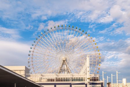 Photo for Tempozan Ferris Wheel located in Osaka, Japan, at Tempozan Harbor Village - Royalty Free Image