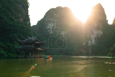 Photo for A pavilion in the river in Trang An, Ninh Bing, Vietnam - Royalty Free Image