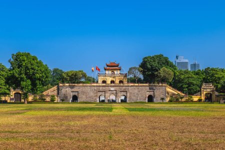 Ciudadela Imperial de Thang Long ubicada en el centro de Hanoi, Vietnam.