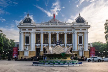Photo for November 19, 2023: Hanoi Opera House, aka the Grand Opera House, located in Hanoi, Vietnam. It was erected by the French colonial administration between 1901 and 1911 modeled on the Palais Garnier. - Royalty Free Image