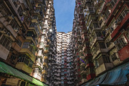 Photo for The Monster Building, a group of five connected buildings in Hong Kong, China - Royalty Free Image