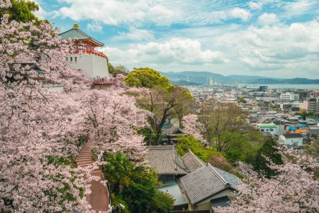 Téléchargez les photos : Temple Kimiidera, temple bouddhiste dans la ville de Wakayama, Kansai, Japon - en image libre de droit