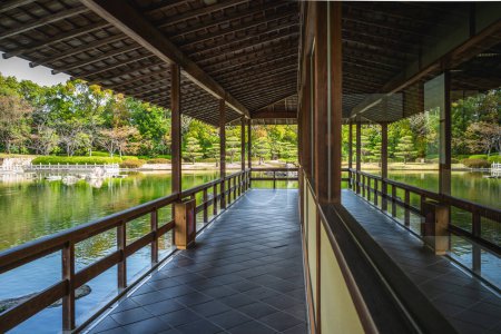 Photo for Japanese garden of Daisen park in Sakai city, Osaka, Japan - Royalty Free Image