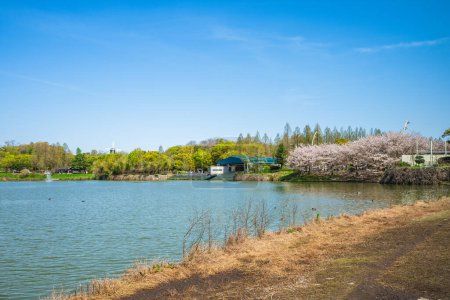 Photo for Scenery of Tsurumi Ryokuchi Park located in Osaka city, Kansai, Japan - Royalty Free Image