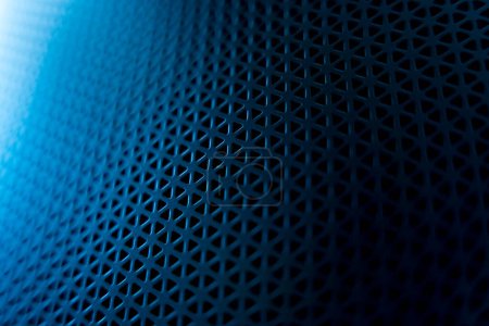 Photo for Textures of the speaker with a metal perforated grille. - Royalty Free Image