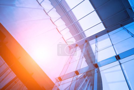 Photo for Modern abstract architecture and details background with metal and glass. - Royalty Free Image