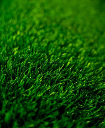 Photo for Background of artificial green grass at the showroom of a large store - Royalty Free Image