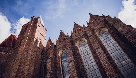 Photo for Architectural detail of the olds gothic cathedral in Europe. - Royalty Free Image