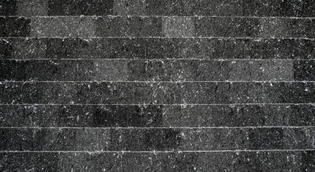 Photo for Big black brick wall background for design. - Royalty Free Image