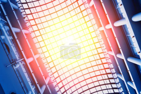 Photo for Modern abstract architecture and details background with metal and glass. - Royalty Free Image