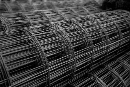 Photo for A rolls of wire mesh in the showroom of a large store - Royalty Free Image