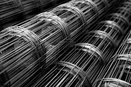 Photo for A rolls of wire mesh in the showroom of a large store - Royalty Free Image