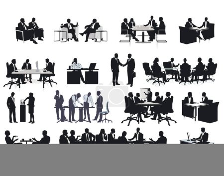 Foto de Planificación, discusión de la ilustración de los empleados - Imagen libre de derechos