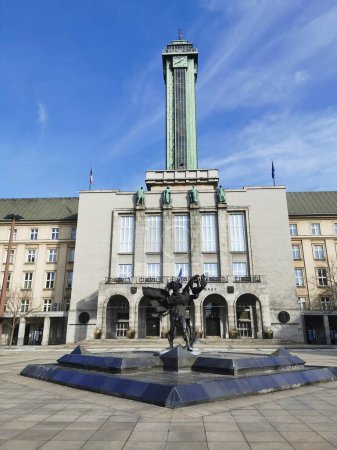 town hall in the Ostrava as very nice building