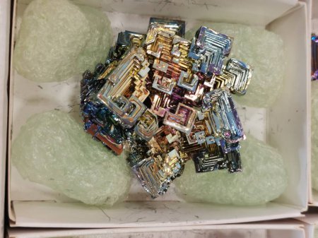 synthetic color bismuth mineral from my collection 