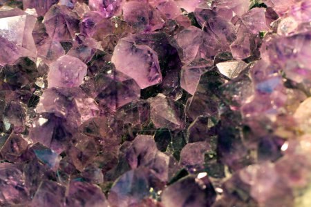 Photo for Amethyst mineral texture as natural violet background - Royalty Free Image