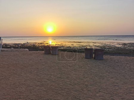 Photo for Egypt beach Red Sea Makadi Bay in the morning - Royalty Free Image