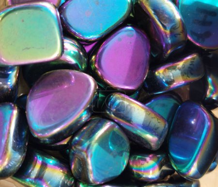 Regenbogen Hämatit mineralische Textur als sehr schöner Hintergrund
