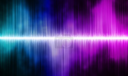 Sound wave with imitation of voice. Colorful Rhythmic Sound Wave background