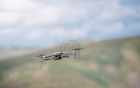 Photo for The drone takes pictures of the Carpathian mountains, Ukraine, Europe. - Royalty Free Image