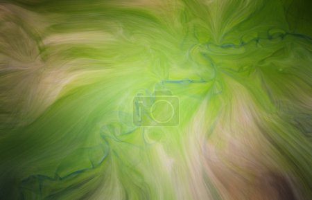 Foto de Abstract green blur texture effect. Blurred veins water stream backdrop with a smoke style. Smooth motion illustration for your graphic design, banner, background, wallpaper or poster. 3D rendering - Imagen libre de derechos